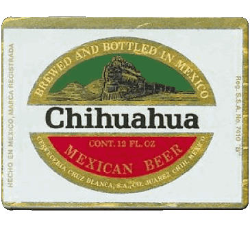 Chihuahua-Cerveza Mexico Beers Drinks 