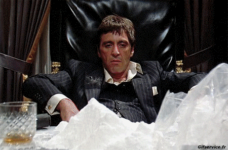 Scarface-Scarface Eindämmung Covid Kunst Nachbildungen Getty Herausforderung Filme - Helden Morphing - Sehen Sie aus wie Humor -  Fun 