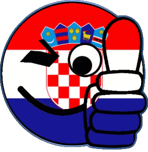 Smiley - OK Croatia Europe Flags 