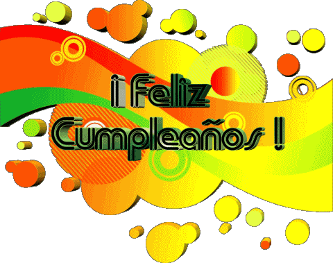 009 Transparent Background Abstracto - Geométrico Feliz Cumpleaños Spanish Messages 