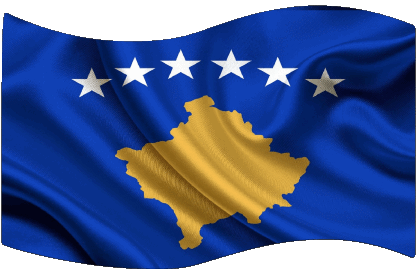 Rectangle Kosovo Europe Drapeaux 