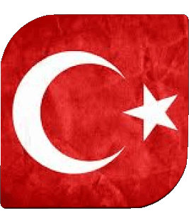 Carré Turquie Asie Drapeaux 