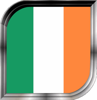 Square Ireland Europe Flags 