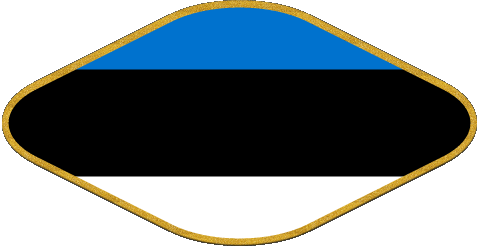 Ovale Estonia Europa Bandiere 