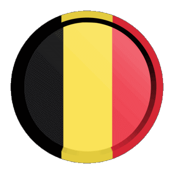 Round - Rings Belgium Europe Flags 