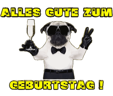 001 Tiere Alles Gute zum Geburtstag Alemán Mensajes 