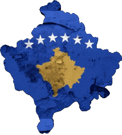 Mapa Kosovo Europa Banderas 