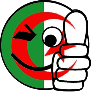 Smiley - Ok Algeria Africa Flags 