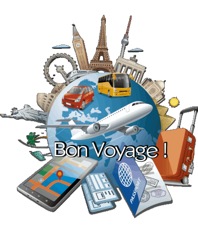 02 Fond Transparent Bon Voyage Français Messages 