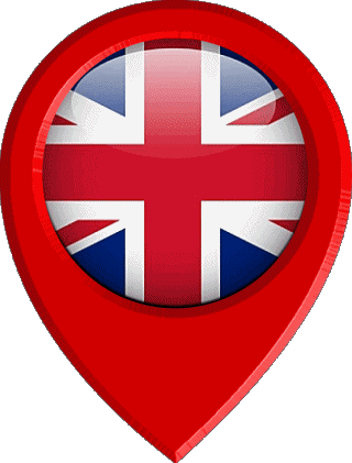 Perno di posizione UK Europa Bandiere 