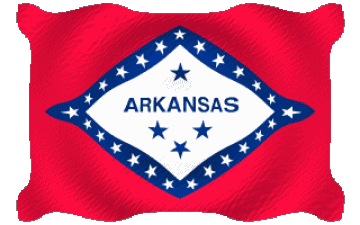 Welligkeit Arkansas U.S.A - States Amerika Fahnen 