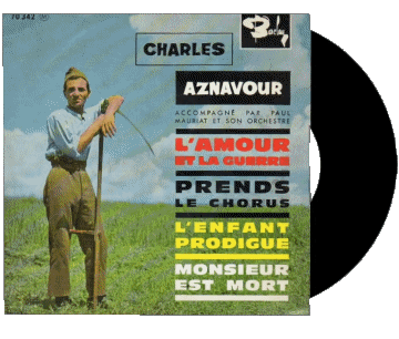 L'amour de la guerre - Prend le chorus - L'enfant prodigue - Monsieur est mort-L'amour de la guerre - Prend le chorus - L'enfant prodigue - Monsieur est mort Charles Aznavour Compilación de 60' Francia Música Multimedia 