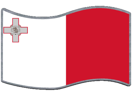 Rechteck Malta Europa Fahnen 