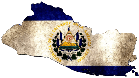 Mapa El Salvador América Banderas 