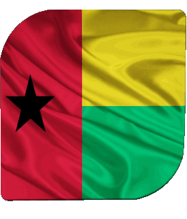Carré Guinée Bissau Afrique Drapeaux 