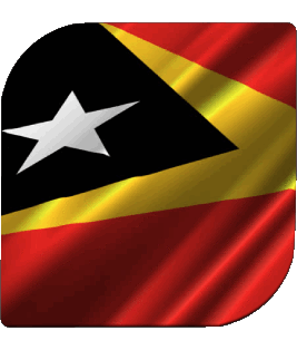 Carré Timor Oriental Asie Drapeaux 