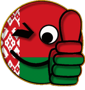Smiley - OK Belarus Europe Flags 