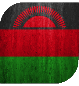 Quadrato Malawi Africa Bandiere 