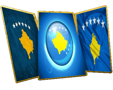 Form Kosovo Europa Fahnen 