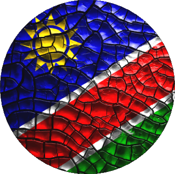 Rond Namibie Afrique Drapeaux 
