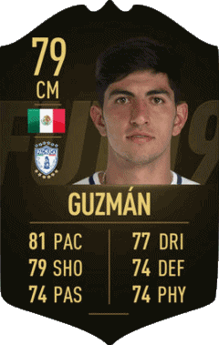 Víctor Guzmán Mexique F I F A - Joueurs Cartes Jeux Vidéo 