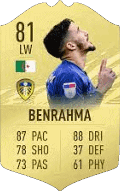 Saïd Benrahma Argelia F I F A - Jugadores  cartas Vídeo Juegos Multimedia 