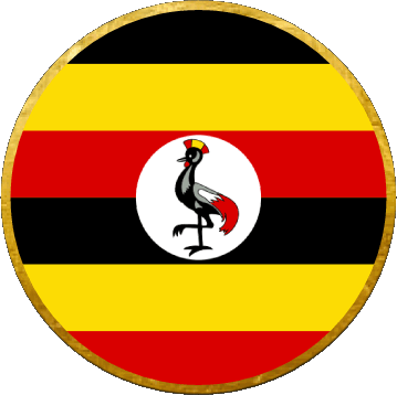 Tondo Uganda Africa Bandiere 