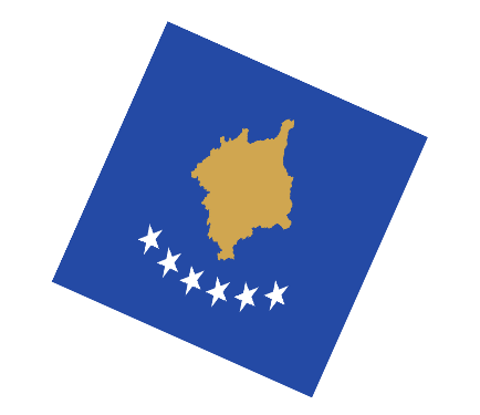 Sfera - Cubo Kosovo Europa Bandiere 