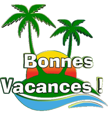 01 Transparenter Hintergrund Bonnes Vacances Französisch Nachrichten 