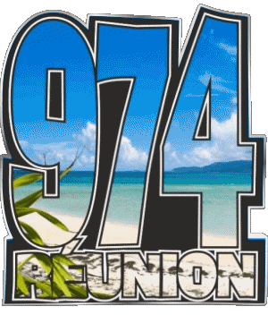 974 La Réunion D.O.M - T.O.M France Flags 