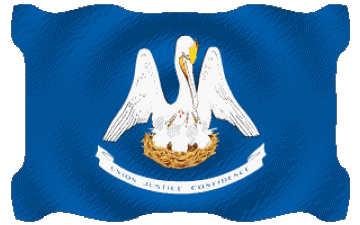 Ondulation Louisiane U.S.A - Etats Amériques Drapeaux 