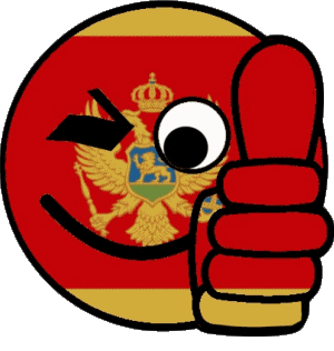 Smiley - OK Monténégro Europe Drapeaux 