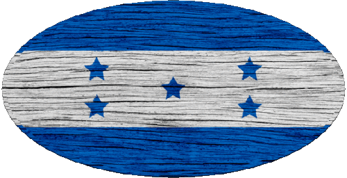 Ovale Honduras Amériques Drapeaux 