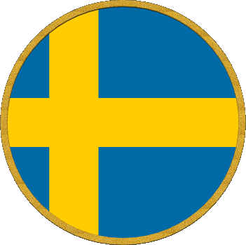 Rond Suède Europe Drapeaux 