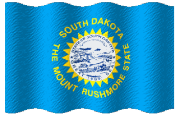 Welligkeit Dakota South U.S.A - States Amerika Fahnen 