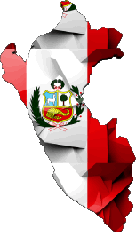 Carte Pérou Amériques Drapeaux 