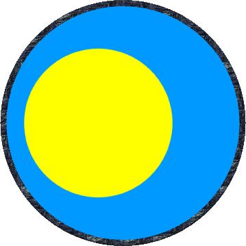 Rond Palaos Océanie Drapeaux 