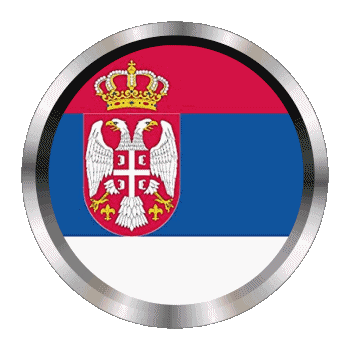 Round - Rings Serbia Europe Flags 