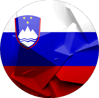 Tondo Slovenia Europa Bandiere 