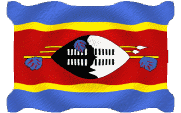 Ondulation Eswatini Afrique Drapeaux 