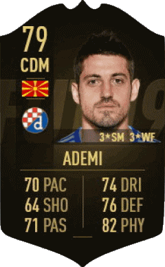 Arijan Ademi Macedonia F I F A - Jugadores  cartas Vídeo Juegos Multimedia 