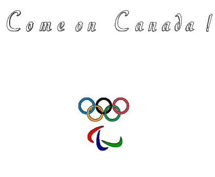 Olympic Games Come on Canada English Messages 