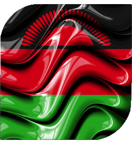 Quadrato Malawi Africa Bandiere 