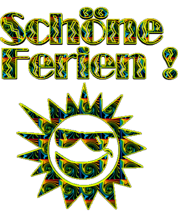 04 Fond Transparent Schöne Ferien Allemand Messages 