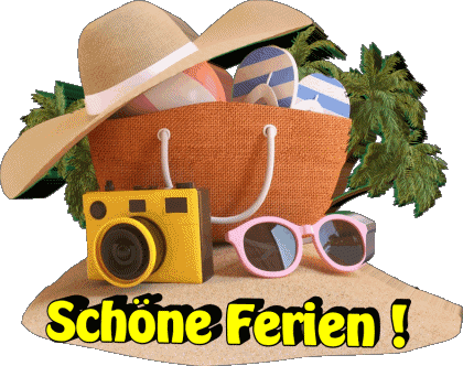 31 Transparent Background Schöne Ferien German Messages 