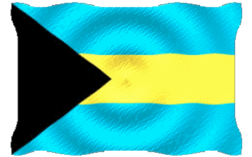 Ondulation Bahamas Amériques Drapeaux 