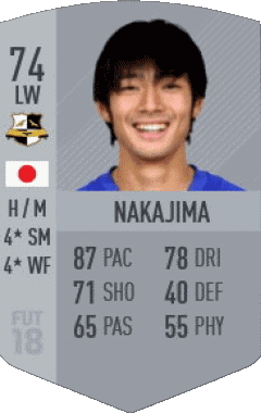 Shoya Nakajima Japon F I F A - Joueurs Cartes Jeux Vidéo Multi Média 