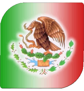 Carré Mexique Amériques Drapeaux 