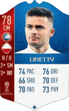 Karol Linetty Polonia F I F A - Giocatori carte Videogiochi Multimedia 