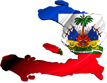 Carte Haïti Amériques Drapeaux 
